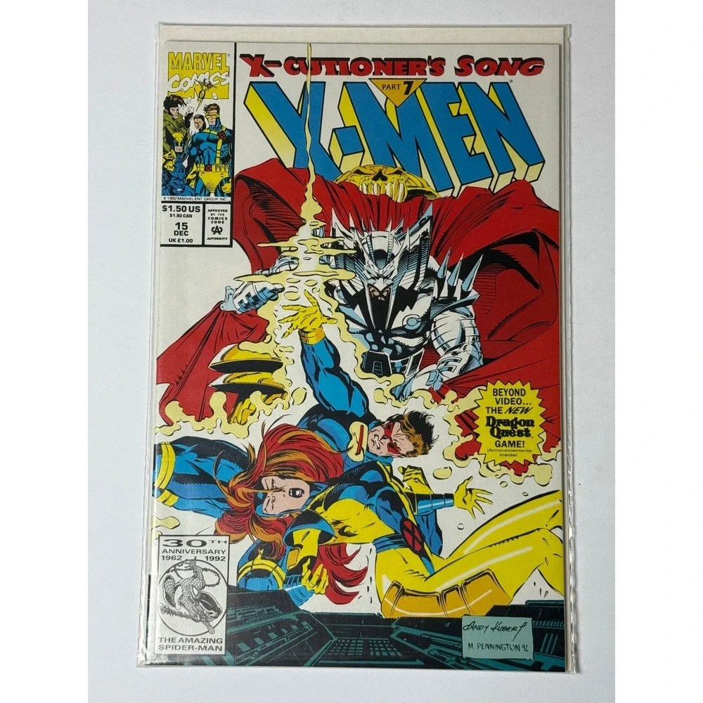 Marvel Comics X-Men 15 X-Cutioner's Song Part 7 Dec 1992 Andy Kubert Cover